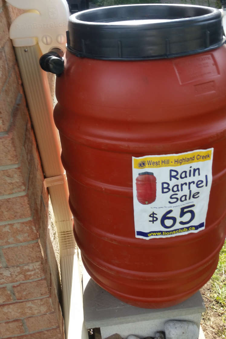  rain barrel using our diverter